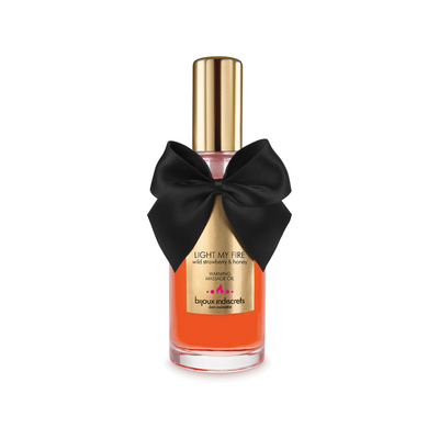 Bijoux Indiscrets Light My Fire - Warming Massage Oil Wild Strawberry and Honey - Wild Strawberry Honey Top Merken Winkel